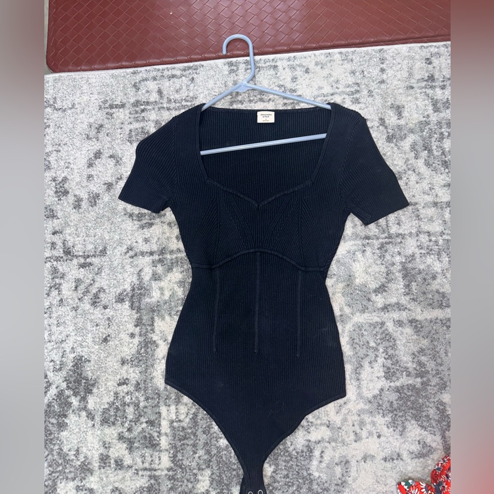 Abercrombie & Fitch Bodysuit Black Size Small